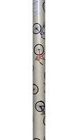 Bella Lux Bicycles Continuous Premium Gift Wrap Wrapping Paper Roll, Ivory