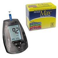 NovaMax Test Strips 50/bx with Meter Kit