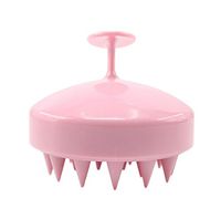 Multi-use Silicone Shampoo Massage Brush,for Human Hair&Pets,Reduce Stress|Promotes Hair Growth (Pink)