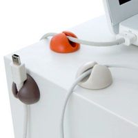 6 x Cable Drop Cord Wire Clip Tie Organizer