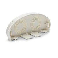 Hellermann Tyton North America MCRFW-EC Infostream Multi-Channel Raceway End Cap, Hips, Office White