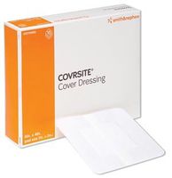 Coversite Absorbent Adhesive Wound, Cover 2 X 2 Pad 4X4 Overal, 10 ea