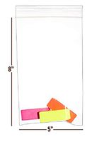 Zip Bags Clear Plastic With Zipper Seal - By DiRose | Resealable, Strong, Thick, Sturdy, Food Safe | For Organizing, Travel, Shipping, Packaging, and Storage | 5x8 | 100 Pack