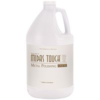 Rolite's Midas Touch Metal Polishing Liquid (1gallon) with Jewelers Rouge for Gold, Brass, Copper, Bronze, Platinum, Pewter, Sterling Silver