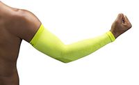 NV-X Sport Arm Sleeves 15-20MMHG Compression Enhanced Performance and Protection, Acid Green, Small