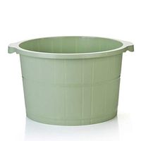 Plastic Round Foot Bath,Foot Basin,Thick Deepen Pp Large Foot Massager Soaking Tub Bucket Household Barrels-Green