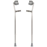 PCP Forearm Lightweight Adjustable Height Crutches, Chrome, Junior Size