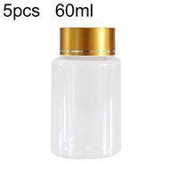 Willowswayw 5Pcs 6ml Mini Empty Drug Pill Liquid Storage Bottle Refillable Plastic Container