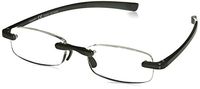 Peepers by PeeperSpecs unisex-adult Clearly Oval Reading Glasses, Gray, 52 mm, +3.00