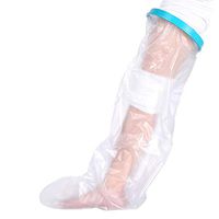 【2020 Upgraded】Waterproof Full Leg Cast Cover for Shower, Waterproof Cast Bag Keeps Bandage Dry Protect Knee Calf Ankle Foot Thigh-100% Reusable