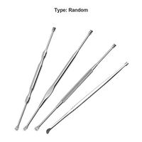 Liobaba Stainless Steel Double-side Spiral Earpick Dig Ear Curette Tools Digging Earpick Cleaner Tool Ear Spoon Ear Cleaning Tool