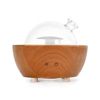 Homme Essential Oil Diffusers, 200ml Ultrasound Aromatherapy Diffusers, Solid Wood Glass Humidifiers for Bedroom Meditation