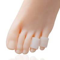 12 Pieces Gel Toe Sleeves Corn Cushion Silicone Pinky Toe Tubes 2 Different Size Protectors for Cushions Corns, Blisters, Nail Issue, Reduce Friction，Bunions，Hammer Toes