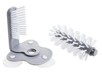 Good wife-Glass Washer with Double Sided Bristle Brush, Glass Cup Brush Cleaner with Suction Cups, Standing Glass Bottle Cup Cleaner for Cups, Mugs, Decanters & Jugs