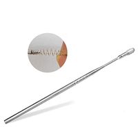 SUPXOV 2 Pcs Ear Picks Practical Portable Carbon Steel Ear Scoop for Doctor Offices Hospital Medical Clinics