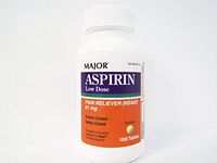 Major Aspirin Low Dose Pain Reliever 81 mg Enteric Coated 1000 Tablets