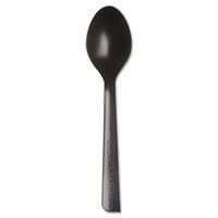 ECO-PRODUCTS, INC EPS113 100% Recycled Content Cutlery, Spoon, 6quot, Black, 1000/Carton