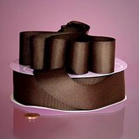 Krafty Klassics 1 Roll of Solid Color Grosgrain Ribbon (3/8" x 100 yds, Seal Brown)