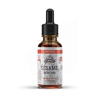 Sesame Tincture, Organic Sesame Extract (Sesamum indicum) Dried Seed Herbal Supplement, Non-GMO in Cold-Pressed Organic Vegetable Glycerin, 700 mg, 4 oz (120 ml)