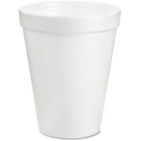 Multi-Purpose Dart Drink Disposable Foam Cups, 8 oz, White, 1000 ct