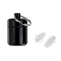 27db High Fidelity Silicone Musician Filter Earplugs Noise Reduction Cancelling Hearing Protection Earbud Reusable Sleep Care (Transparent)