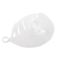 BIRD WORKS New Qualified 1PC Durable Clean Leaf Shape Rice Wash Sieve Cleaning Gadget Kitchen Clips Tools Cleaning Rice Tool D36Au4: White