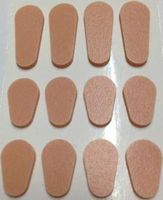 Soft Peel N Stick Nose Pads, 12 Pair, Peach Colored