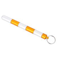 Tbest Pill Box Case Holder Container, Aluminum Keychain Outdoor Waterproof Hiking Camping Pill Case Bottle Keychain Organizer Medicine Holder Container(148mm)