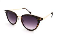 ColorViper Vintage Women CatEye Round Rx Optical Reading Sun Readers None Bifocus (B1 Matte Tortoise Gold, 1.25)