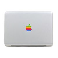 Colorful Retro Rainbow Apple Logo -Creative Vinyl Cartoon Partial Skin Decal Sticker for Apple MacBook Pro/Air 13 Inch Laptop (Retro Apple Logo)