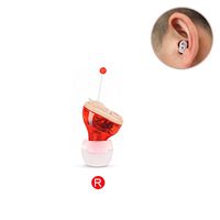 Hearing Adjustable Amplifier Mini Headphones Digital Aid Invisible Enhancer Care for Elderly Deaf HMYH,Redright