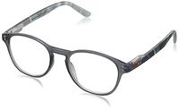 Peepers by PeeperSpecs unisex-adult Peepers Days Gone By 2169250 Oval Reading Glasses, Black, 2.5, 2.5 mm