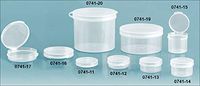 Natural Polypropylene Hinge Top Vials .39 oz (144 Bottles)