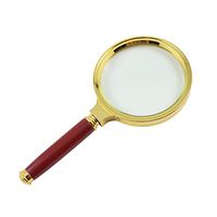 ZH Magnifier Handheld Magnifying Glass, 6 Times Reading Magnifying Glass Magnifying Glass Magnifying Glass Reading Books, Check, Coins, Insects, Rocks, Maps, Crosswords (Size : 90mm)