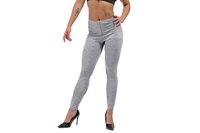 H.coosy practical;cozy Pure color black yoga pants tight leggings sports fitness pants Europe and the United States women sexy was thin mention hip pants Light gray L