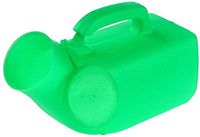 ASGON Leakproof Unisex Portable Urinal - Urinal Bottle with Lid- Outdoor Suitable for Travel Outdoor White Green-A