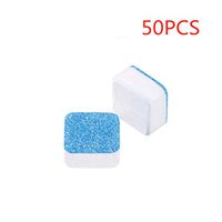 NEW Solid Washing Machine Cleaning Expert, 50 PCS Washer Decontamination Cleaning Detergent Effervescent Tablet Washing Machine Cleaner Descaler Deep Remover Deodorant (50PC)