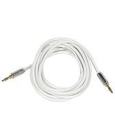 FYL 10 FT 3.5 mm Aux Cable M/M Jacks Gold Plated Stereo Audio Auxiliary Cable White