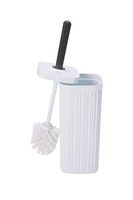 Bath Bliss Sailor Knot Toilet Brush & Holder Set, Hygienic Rust & Mildew Resistant, Heavy Duty Brush, Decorative, White