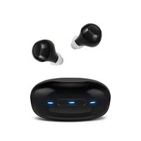 Upgrade Rechargeable Hearing Sound Amplifiers Aids with USB Portable Charging Case in The Ear Hearing Assist,Looks Like Earbuds,Black