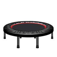 Bathtub Rails Trampoline Adult Gym Household Trampoline Indoor Sports Weight Loss Equipment Slimming Collapsible Trampoline Loading Weight 150kg (Color : Without armrests, Size : 40inches)