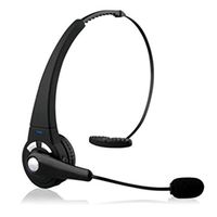 Compatible with Galaxy S10, S10e, S10 Plus - Over-The-Head Headset Boom Mic Wireless Hands-Free Headphone Earphone Noice Canceling Black Works with Samsung Galaxy S10, S10e, S10+