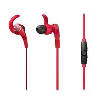 Audio-Technica ATH-CKX7iS SonicFuel In-ear Headphones with In-line Mic & Control, Red