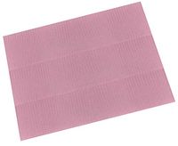 Waterproof 2-Ply + Poly Backing, Dental Bibs/Tattoo Bibs/Professional Towels/Professional Bib - 13'' x 18", Pink (125)