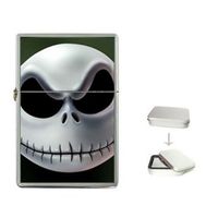 New Product Jack Nightmare Before Christmas W1 Flip Top Cigarette Lighter + free Case Box
