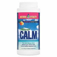 Natural Vitality Natural Calm Magnesium, Powder, Organic Raspberry-Lemon 16 oz (453 g) by AB