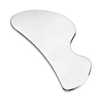 Healifty gua sha Scraping Gua Sha Scraping Plate Stainless Steel Physical Therapy Massage Plate for Promoting Blood Circulation