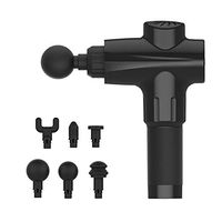 mingrong Massage Gun Deep Tissue Percussion Muscle Massager for Pain Relief, Handheld Electric Body Massager Sports Drill Fascia Gun with 6 Replaceable Heads, Portable Super Quiet Brushless Motor