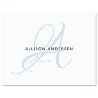 Simply Initial Personalized Note Cards by Colorful Images (Set of 12 Cards with White Envelopes)