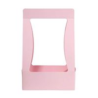 Meidexian888 5PC Waterproof Paper Handmade Flower Basket Insert Bouquet Gift Box (Pink)